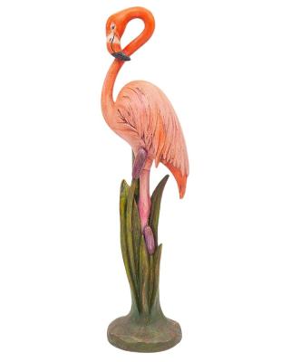 China Other Cheap Made In China Flamingo Ornaments Resin Crafts 10.5X8X39Cm Custom Resin Crafts for sale