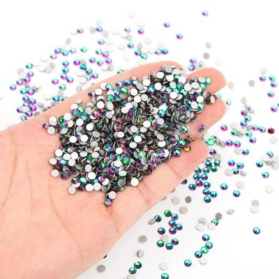 China High Quality Non-Hot Fix Flatback Back Sliver Factory Direct Selling Flatback Glass Rhinestone for sale