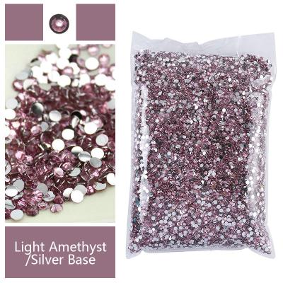 China Wholesale 60 Flatback SS 6 Colors 10 16 20 30 Fake Crystal Glass Stones Flatback Rhinestones Hot Fix for sale