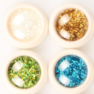 China New Fashionable Wholesale Hot Selling Bottled Nail Laser Crumbles Irregular DIY Nail Jewelry Glitter Decorations for sale