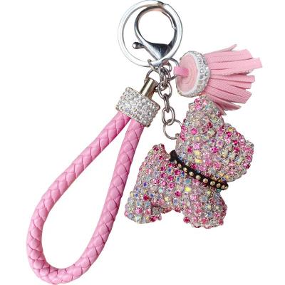 China JULI Crystal Tassel Key Chains Metal Rhinestone Bear Keychains Keychains Wallet Keychain Car Souvenir Gifts Full Promotion For Women Jewelry for sale