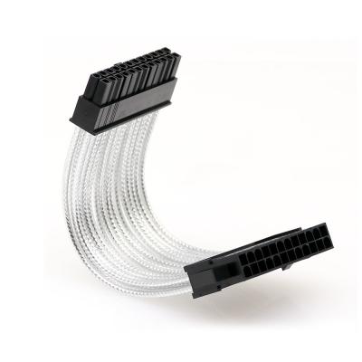 China Custom 24Pin ATX maleto Male PSU Power Extension cable neon light cable 18AWG for sale