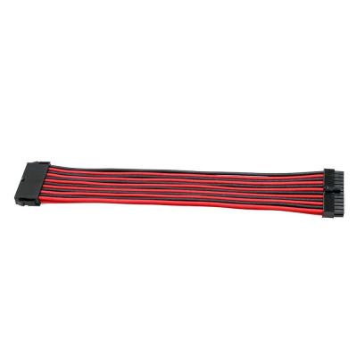 China Braided Sleeved PC Power Supply Extension Cable  PVC Material for sale