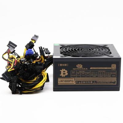 China ATX PSU 1600W 90 Gold Multipath Power Supply 12v  24pin Connector for sale