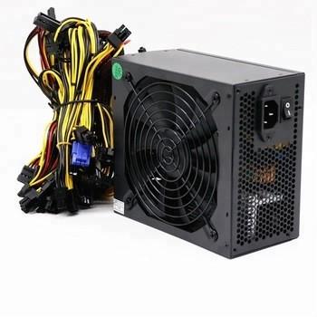 China ATX PSU 1600w Mean Well Switching Power Supply Quiet Fan 6 GPU Machine for sale