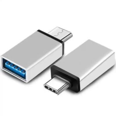 China Silver PC Spare Parts 18W Quick Charge USB 3.0 To Connector Type C Adapter Converter for sale