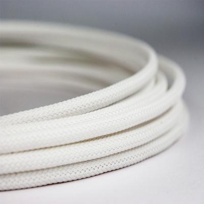 China Desktop Spares Braided Expandable Sleeving High Density PET White for sale