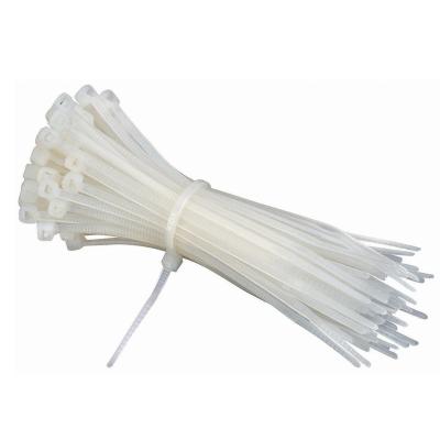 China Self Locking White Heavy Duty Plastic Nylon 66 Cable Ties for sale