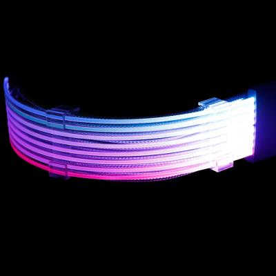 China ODM 12p To 2*8p Neon Flex RGB Computer Cord Male To Female Extension Electrical for sale