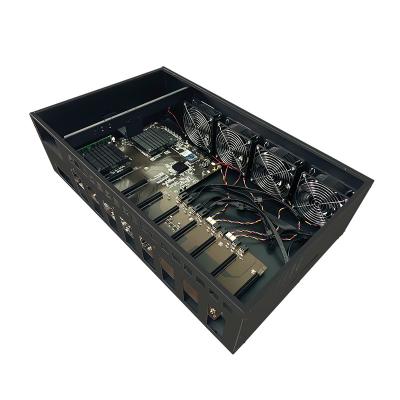 China 24 Buchtschwarzes GPU Server-Rechtssache 700*450*260mm FCC-CER RoHS-Bescheinigung zu verkaufen