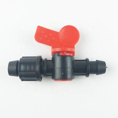 China Agriculture Irrigation 16mm Mini Plastic Lock Offtake Valve for Drip Irrigation Tape for sale