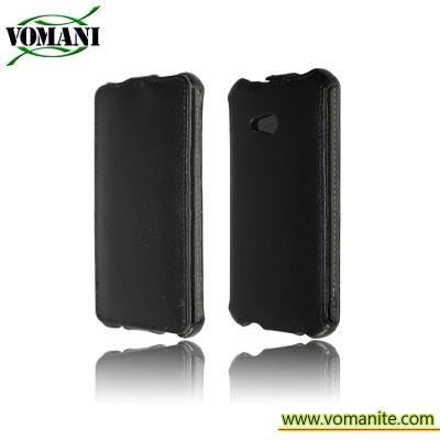 China Heat pressing Leather cover Stand Case for HTC ONE M7 for sale