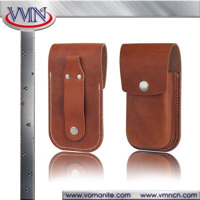 China Real vegetable tanned Retro leather pouch for Japan IQOS shell bag case for ICOS E-Cigarettes for sale