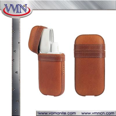 China IQOS Electronic cigarettes pouch real leather full cover storage case hot current IQOS models cover for sale