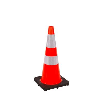 China Heavy Duty 70cm Safety PVC Traffic Cone Road Barricade Cone for sale