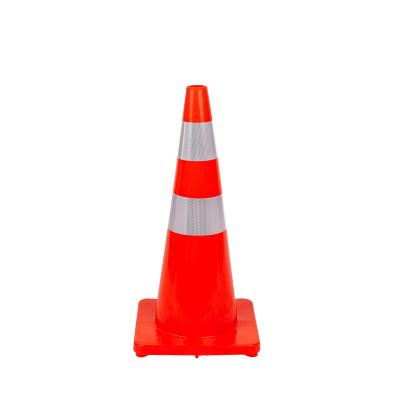 China PVC Chixin 70cm PVC 28inch Traffic Cone Road Safety Cone for sale