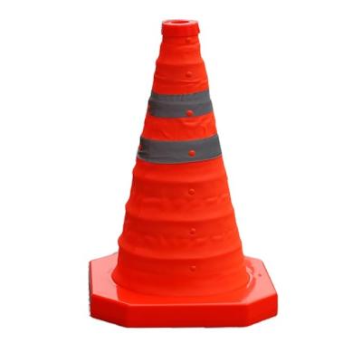 China New Type Folding Cone Cheap Price Road Safety Traffic Cones Folding for sale