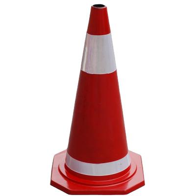 China Cheap Price 700mm Anti-UV High Intense Grade Pvc Traffic Safety Street Safety Overflowing Reflective Rubber Orange Cone for sale