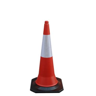 China PE& reflective orange rubber wholesale PE road traffic flexible cone for sale