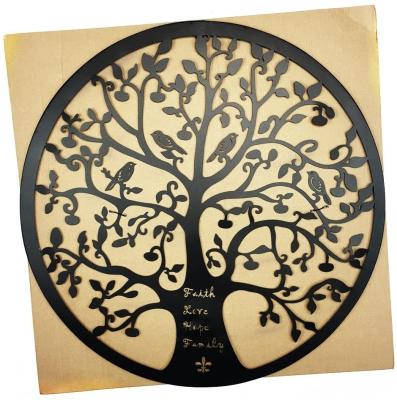 China Lasting Tree of Life Metal Wall Art 24 Inch Faith Love Hope Families Inspired for sale