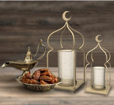 China Modern Ramadan Lantern Iron Candle Holder Ramadan For Home Decor for sale