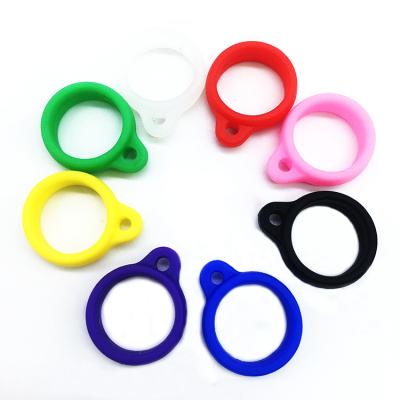 China The Other Hot Selling Lanyard Silicone Ring Band Holder Colorful Anti-skid Rubber for Collar for sale