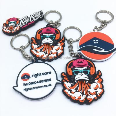 China Custom Promotion Gift Rubber Soft PVC Key Chain for sale