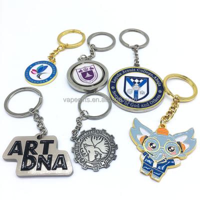 China Promotional Gift Custom Logo Metal Keychain High Quality Wholesale Custom Your Logo Hard Metal Key Chain for sale