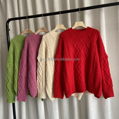 China 2022 winter new breathable Korean version of the low price wholesale of large size women's knitwear for sale