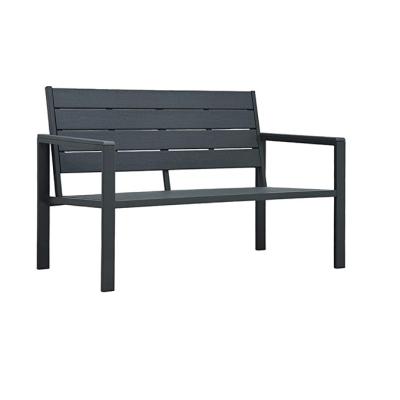 China Waterproof& Plastic HDPE UV Resistant Recycled Rustic Outdoor Garden Patio Benches Seating for sale