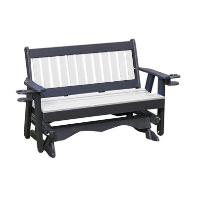 China Waterproof& UV Resistant OEM Customized HDPE Plastic Park Bench Cheap Durable Patio Benches Recycled Outdoor Poly Resin Seating Benches for sale