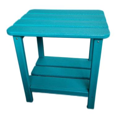 China Waterproof& UV Resistant HDPE Recycled Adirondack Plastic Chair Side Table Set for sale