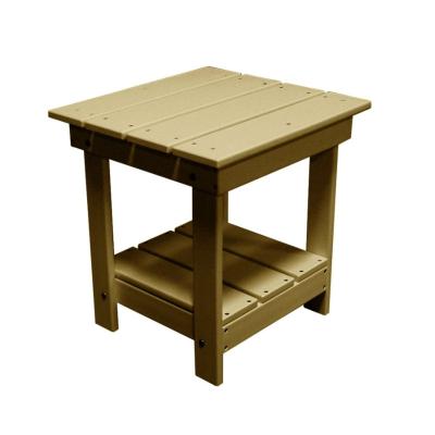 China Waterproof& UV Resistant Outdoor Adirondack Table HDPE Side Tea Tables Quick Assembly for sale