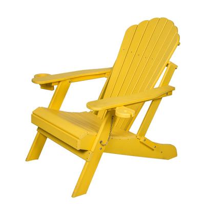 China Modern Hot Sale Folding Classic Outdoor Furniture Chair Colorful HDPE Adirondack Chair for sale