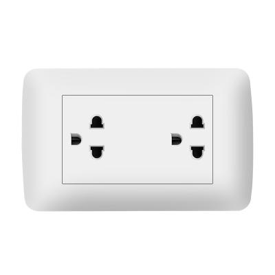 China SOHO Good Quality US Standard 2 Residential / Multipurpose Strip Around Pin Wall Electric Socket Outlet for sale