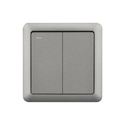 China PC SOHO 16A 2 Gang 1Way 2 Way Light Wall Switch For Home for sale