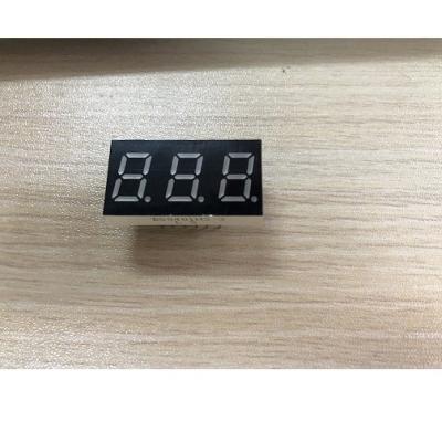 China 0.4 Inch Indoor 3 Digits Red Gray Black 7 Segment Led Display for sale