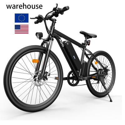 China Aluminum Alloy US Warehouse Bustle A26 Exercise City E Bike Electric Bike City Road Mountain Bike Adult Electric Bicycle for sale