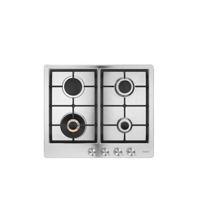 China Easy Opertation Kitchen Appliance Built In 4 Burner Hob Gas Stove Product Black Stainless Steel Gas Cooktops ROBAM G411 for sale