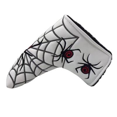 China Waterproof hot seller golf putter cobweb headcover golf putter cover golf clubs headcover for sale