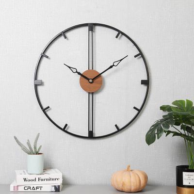 China European Metal Antique Roman Clock Wall Clock Decoration Creative Simple Style 24Iinch 60cm Southeast Asia Ponerine Retro for sale