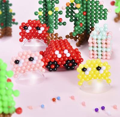 China 30 Colors 6000pcs Plastic Fuse Beads Water Spray Sticky Beads Set Educational Art Craft Toys For Children for sale