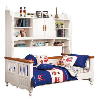 China Contemporary Wood Frame Single Bed Wooden Cubby House Sampo Timber Frame Wooden Cubby House with Ladde Children's Bunk Bed for sale