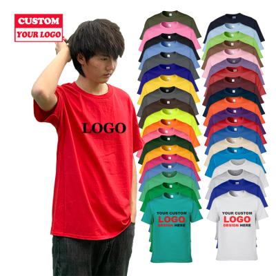 China Custom Printing O-neck Men's Plain Anti-wrinkle 100% Cotton Clothing Simple Sport T Designs Shirt Customized for sale