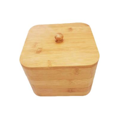 China Viable New Design Moso Bamboo 3-Layer Storage Box for sale