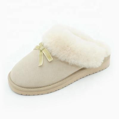 China CUSHIONING Warmlab Classic Cozy Winter Warm Furry Slippers Indoor And Outdoor Fur Ribbon Slippers For Women for sale