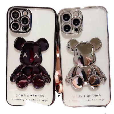 China Wholesale 3D Bearbrick Phone Case Cute Waterproof Mobile Phone Back Cover For iphone 11 12 promax 13pro 13 for sale