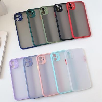 China Custom frosted translucent shockproof sublimation phone cover accessories for iphone 8 pro max phone case 11 12 13 for sale