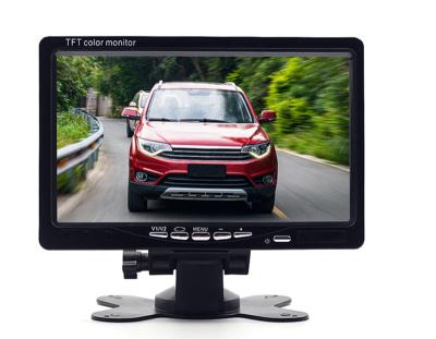 China Picture in Picture 7 Inch TFT Screen Flip Down 2 Way Video Input Headrest Car Monitor for Heavy Duty Trucks for sale