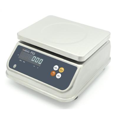 China Seafood Food Super Meat Washdown Zero/Tare FSS 6kg 15kg 30kg Waterproof Scale for sale